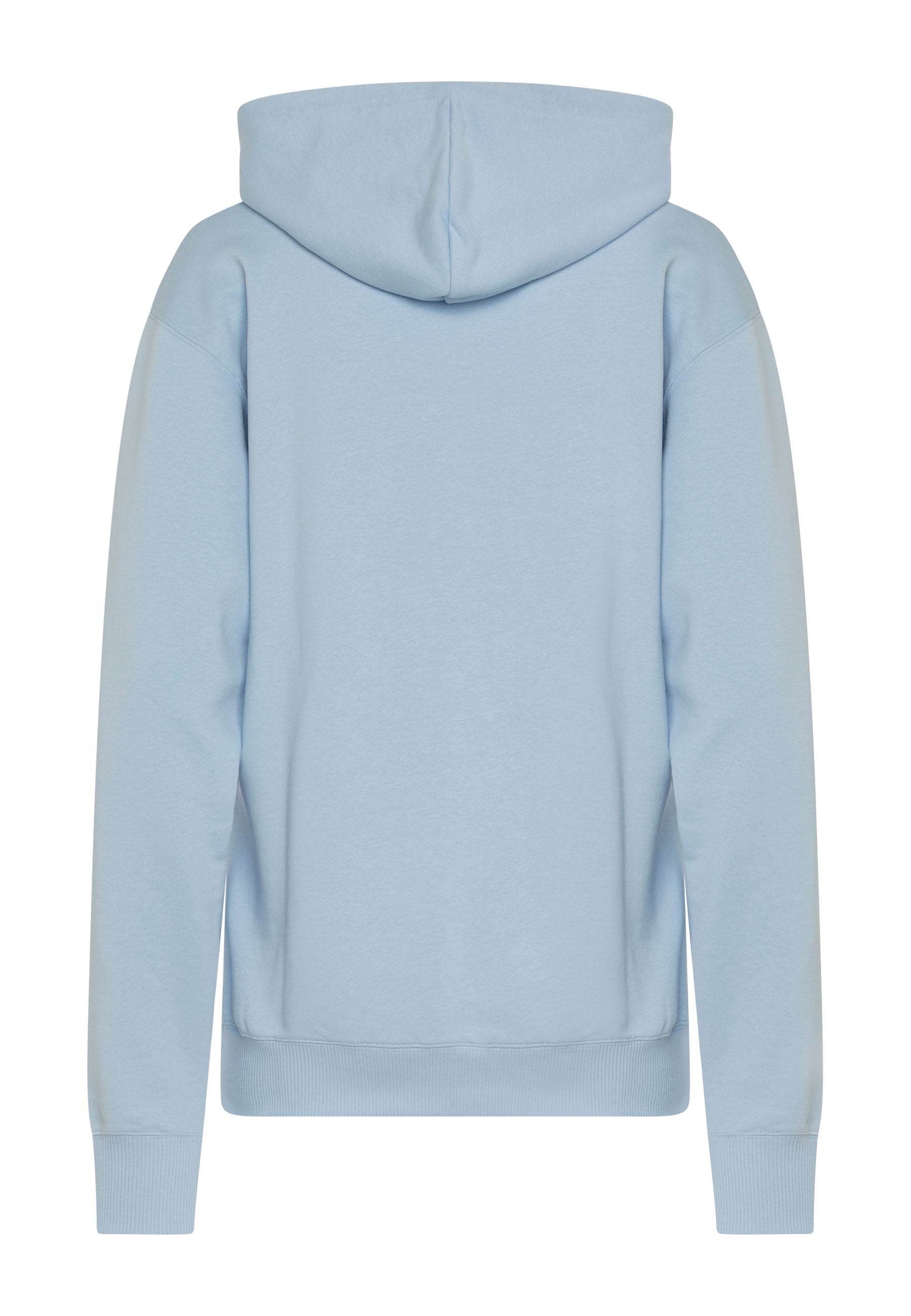 Rumpfs R4012 Dancer Hoodie in Hellblau: Unisex-Hoodie in Hellblau für Streetdance, einfarbige Rückseite, weißer Hintergrund.